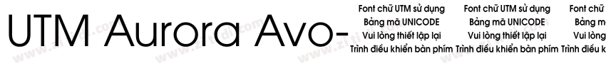 UTM Aurora Avo字体转换